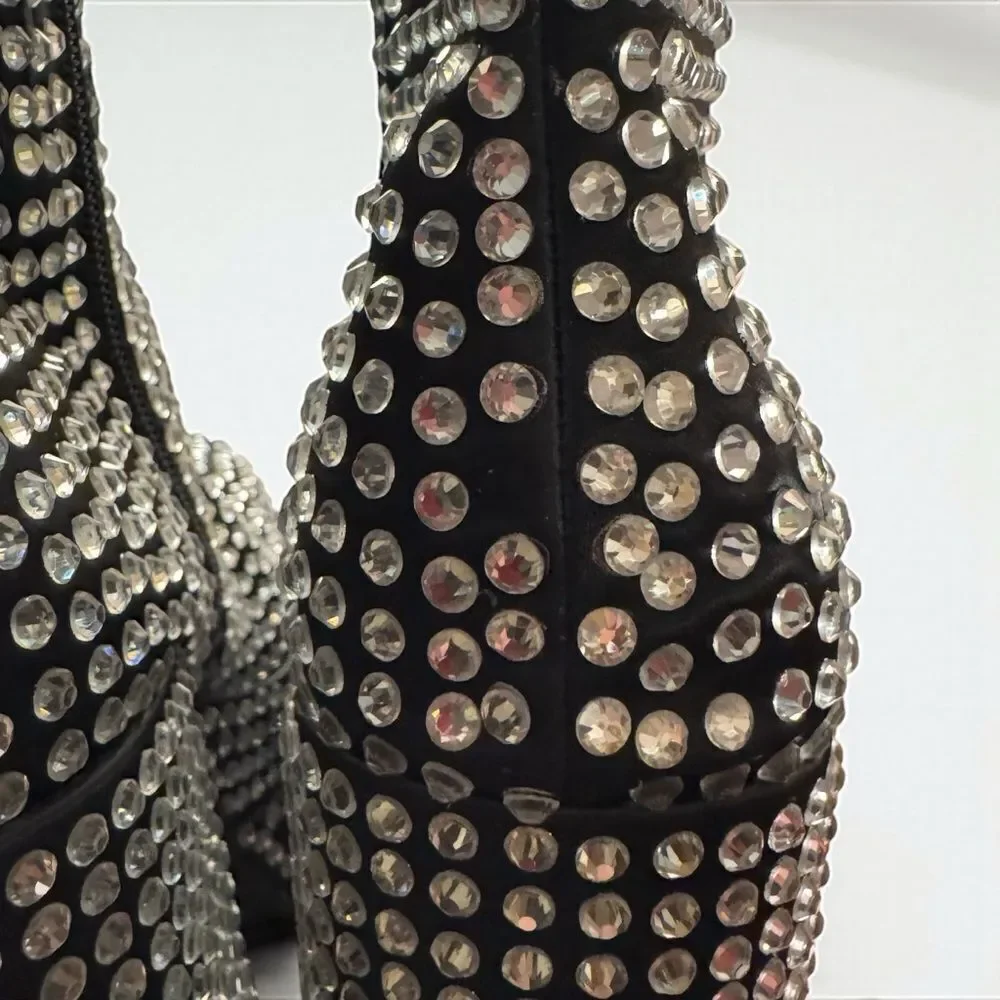 Steve Madden Cobra Platform Rhinestone Boots